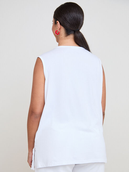 TOP BORDADO Blanco Optico image number null