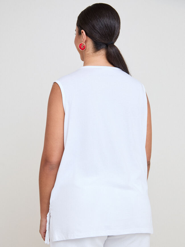 TOP BORDADO Blanco Optico