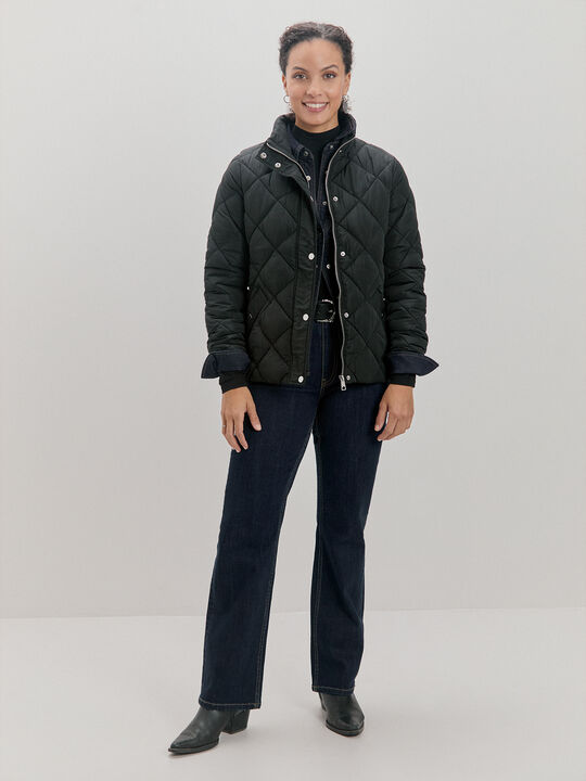 CHAQUETA ACOLCHADA ANCHA Negro image number null