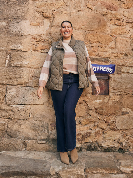 CHALECO BÁSICO kaki oscuro image number null