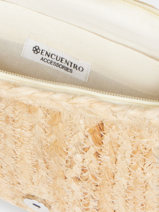 BOLSO DETALLE PLATA Crudo image number null