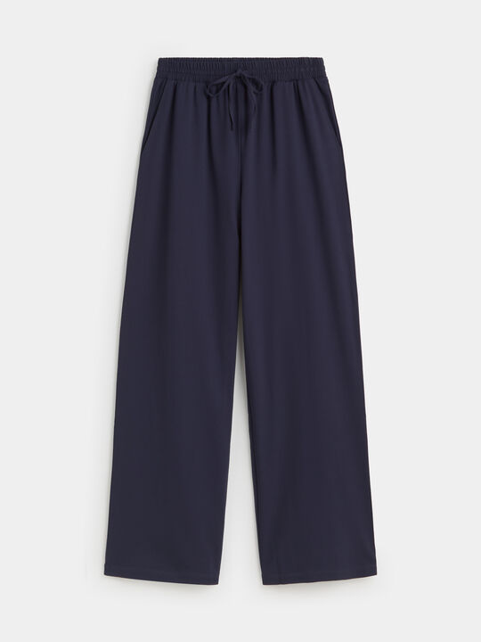 PANTALÓN PALAZZO Azul Marino image number null