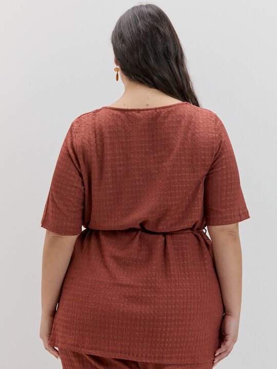 CAMISETA PERKINS CRINKLE LAZO Marron/Naranja image number null