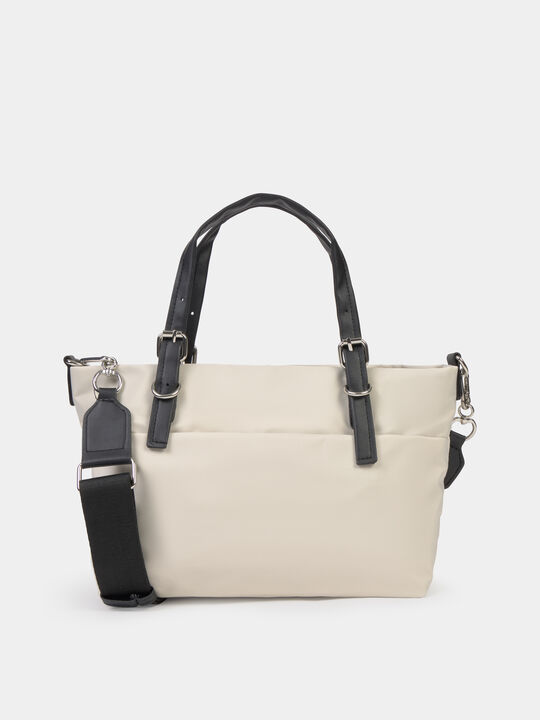 BOLSO B&Aacute;SICO NYLON Crudo image number null