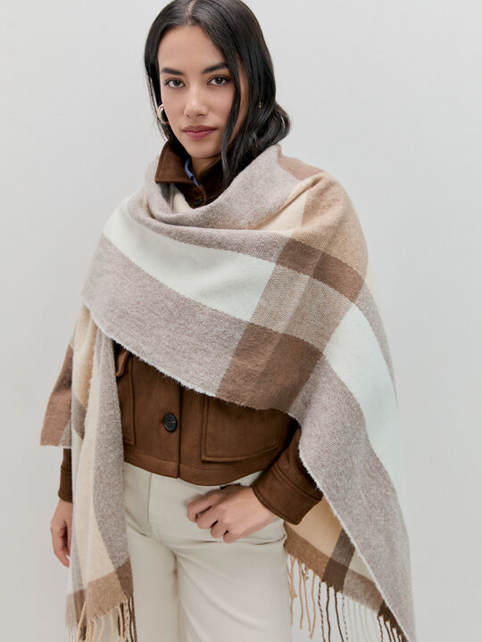 PONCHO MULTICOLOR RAYAS Crudo image number null