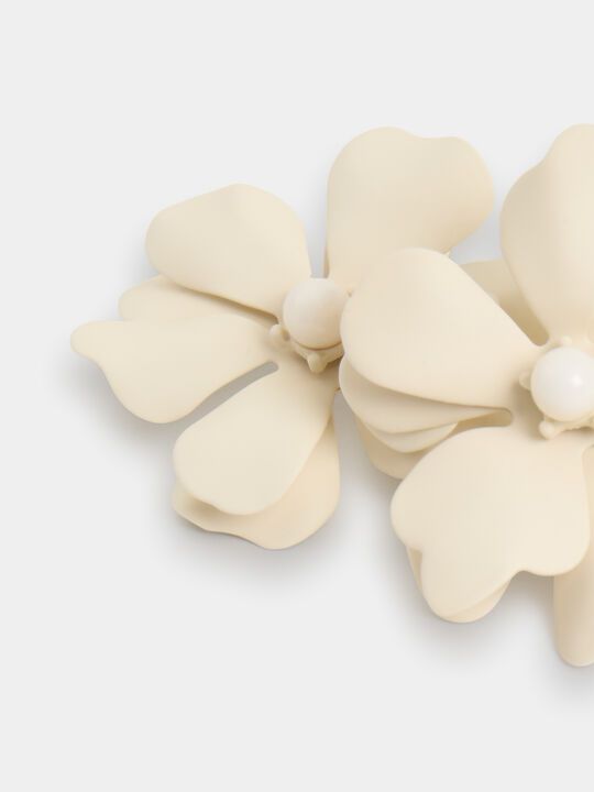 PENDIENES FLORES Crudo Claro image number null