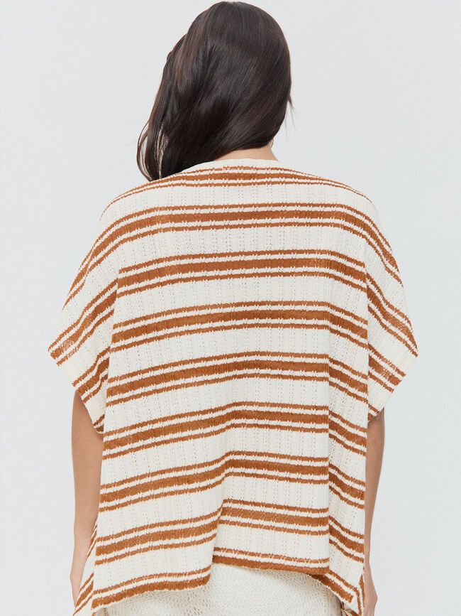 CHAQUETA ABIERTA Marron