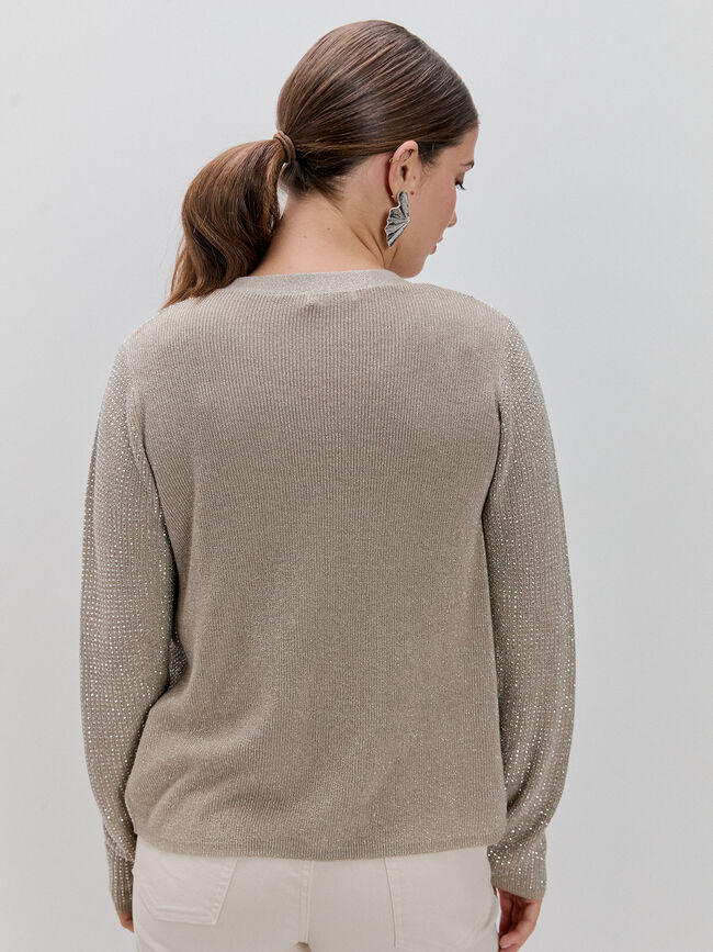 CARDIGAN BRILLANTE Beige