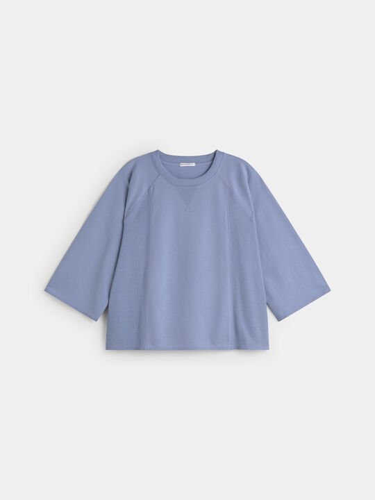 SUDADERA DETALLE LATERAL Azul Chambray image number null