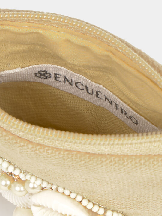 MONEDERO BORDADO CARACOLA Camel image number null
