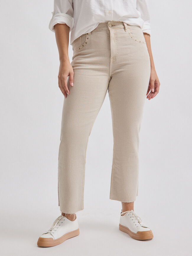 VAQUERO TACHAS BOLSILLO Beige