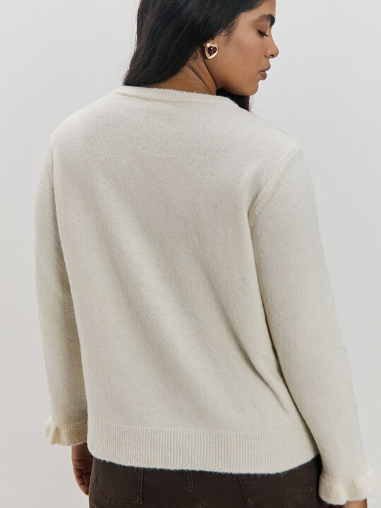 CARDIGAN RUFFLE Crudo image number null