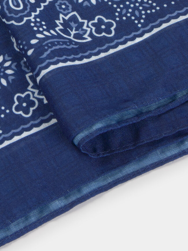 PA&Ntilde;UELO ALGOD&Oacute;N ESTAMPADO Azul Noche