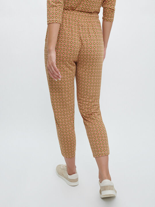 PANTALÓN ESTAMPADO CINTURA ELÁSTICA Estampado 1 image number null