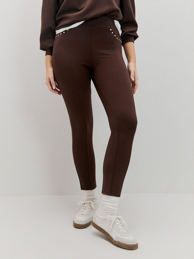LEGGING DETALLE Marron Medio
