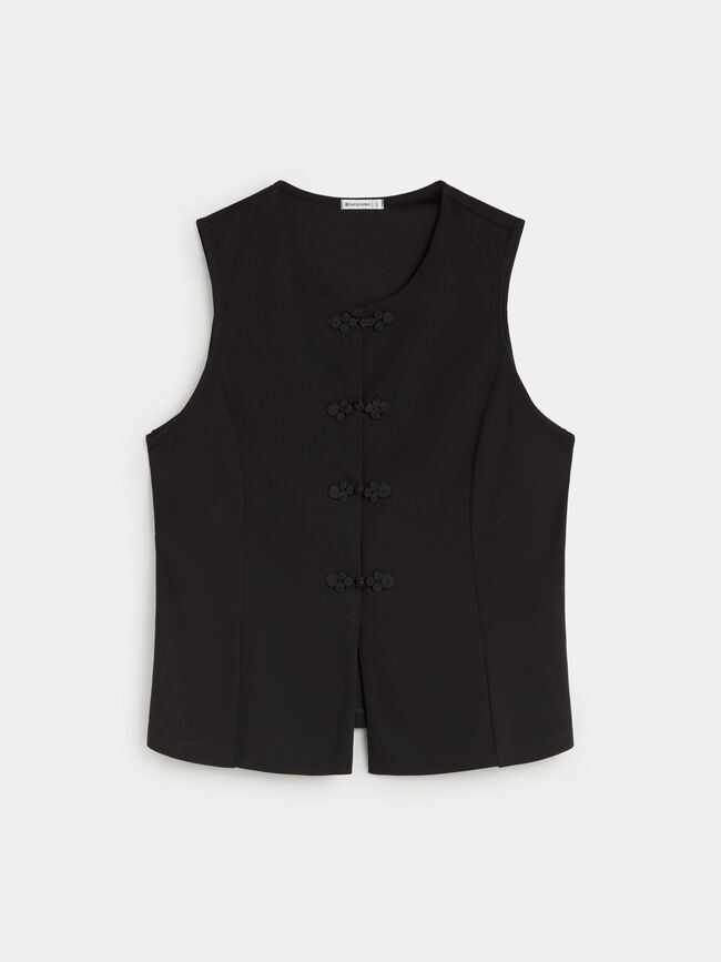 CHALECO ALAMARES SCUBA CREPE Negro