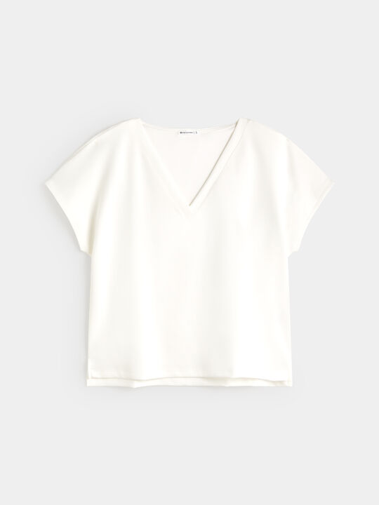SUDADERA POLO SCUBA M/C Blanco Hueso image number null
