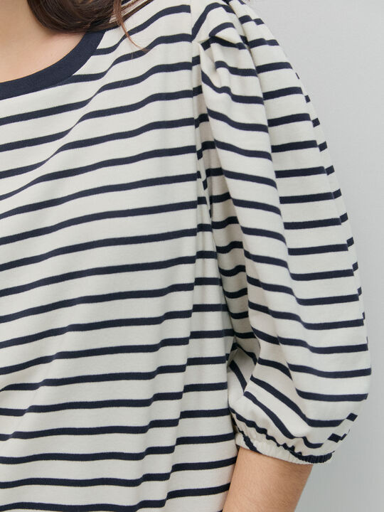 CAMISETA MANGA ABULLONADA Rayas 1 image number null