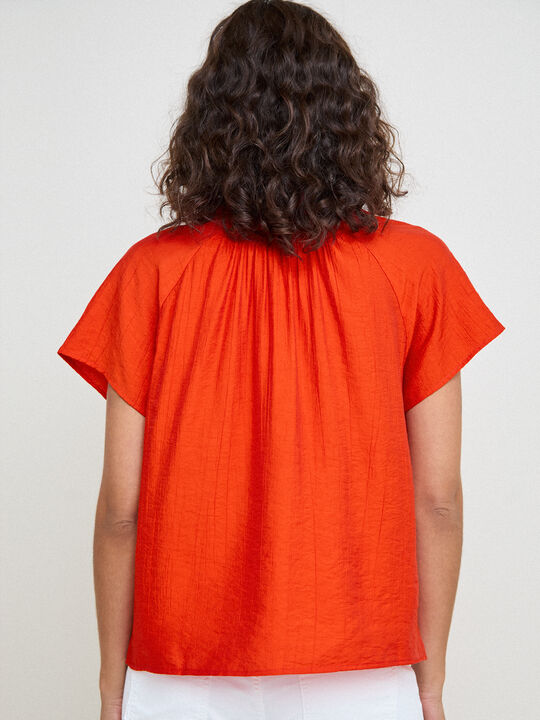 CAMISA MANGA CORTA Rojo Flama image number null