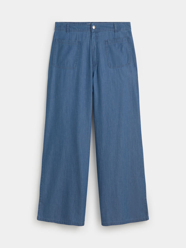 PANTALON CULOTTE Mid blue