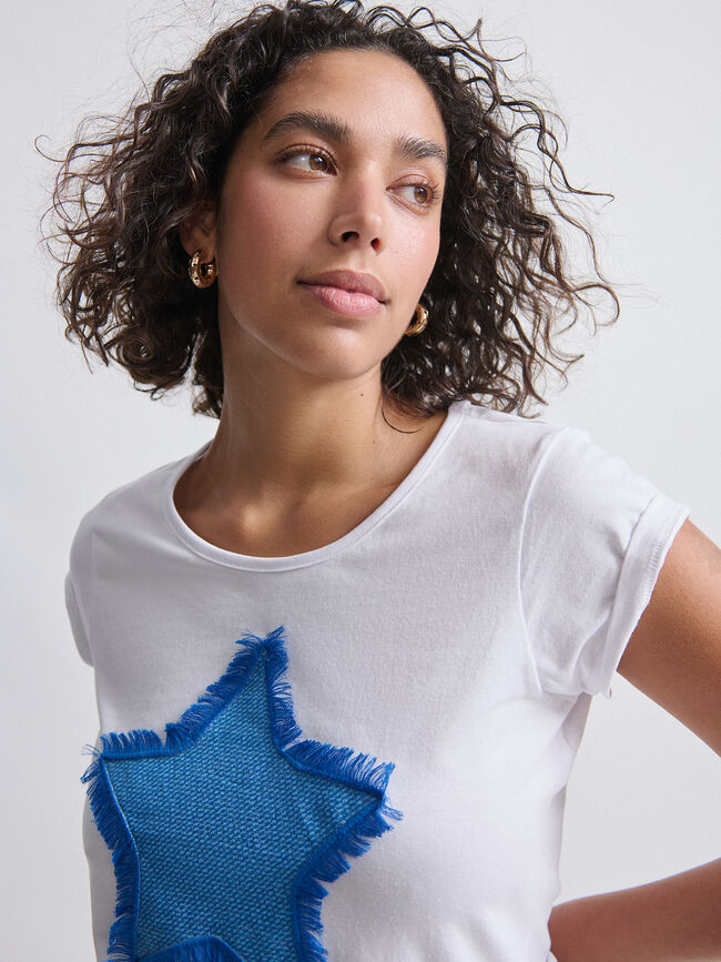 CAMISETA POSICIONAL ESTRELLA Blanco Optico