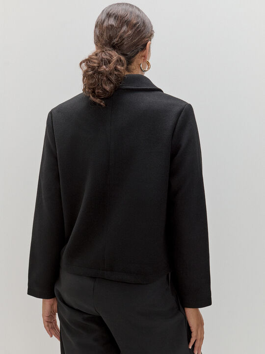 CHAQUETA PAÑO BOLSILLO Negro image number null