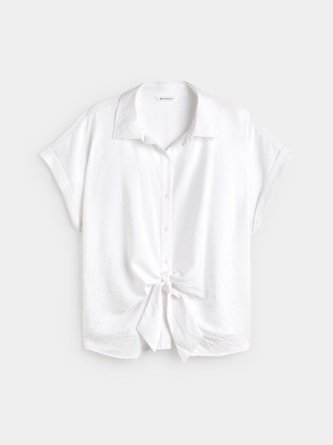 CAMISA NUDO CENTRAL Blanco Optico