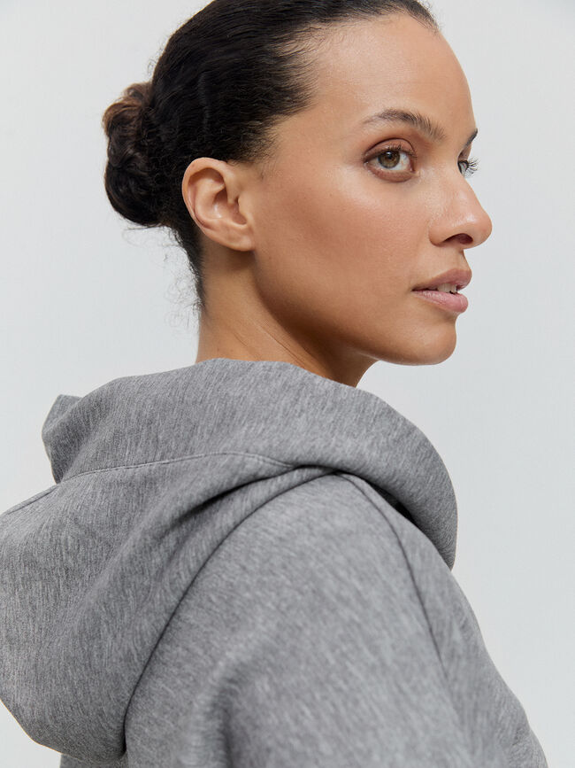 SUDADERA CAPUCHA Gris vigore cla