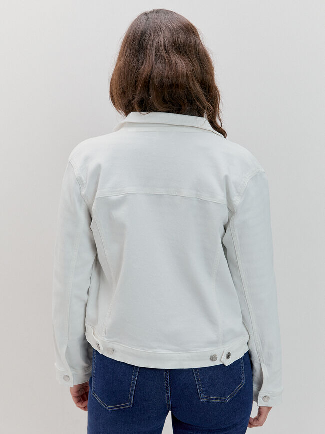 CAZADORA VAQUERA BASICA Blanco Optico