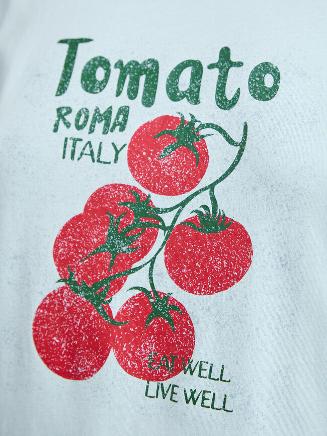 CAMISETA TOMATES ROJOS Azul Bebe