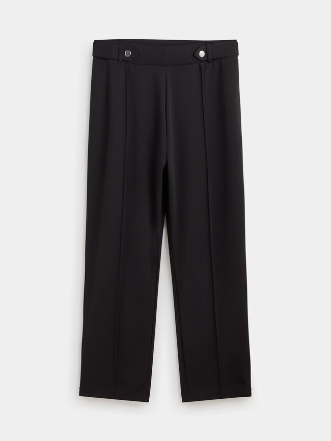 PANTALÓN BOTONES Negro