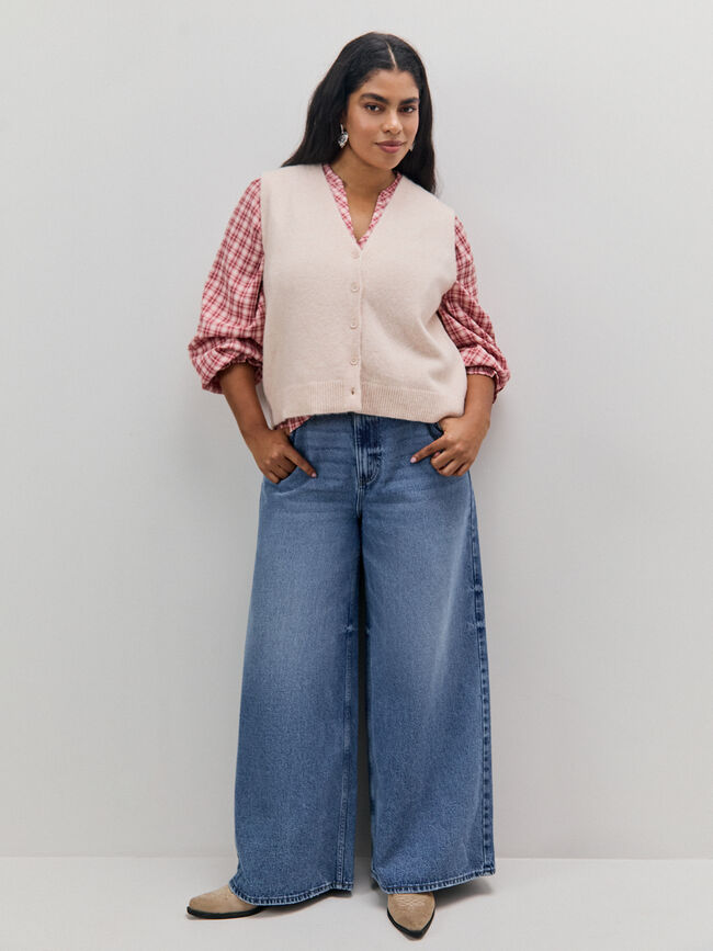 CHALECO BOTONES Rosa