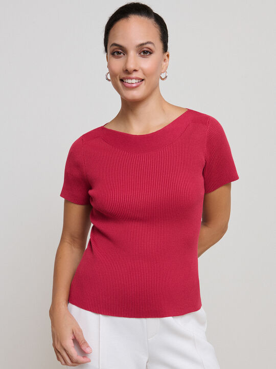 TOP CUELLO BARCO Geranio image number null