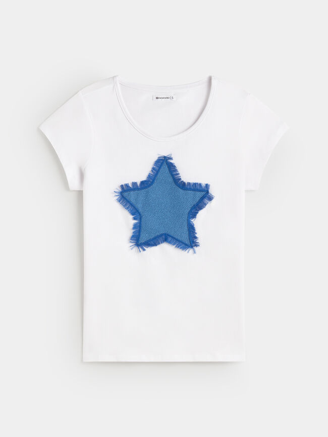 CAMISETA POSICIONAL ESTRELLA Blanco Optico