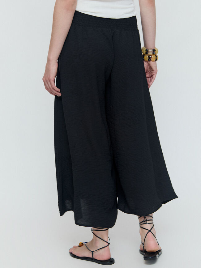PANTALON ANCHO FLUIDO Negro