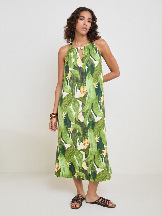 VESTIDO DTY TROPIC BOLAS Negro image number null