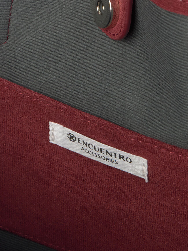BOLSO DETALLE METÁLICO Vino