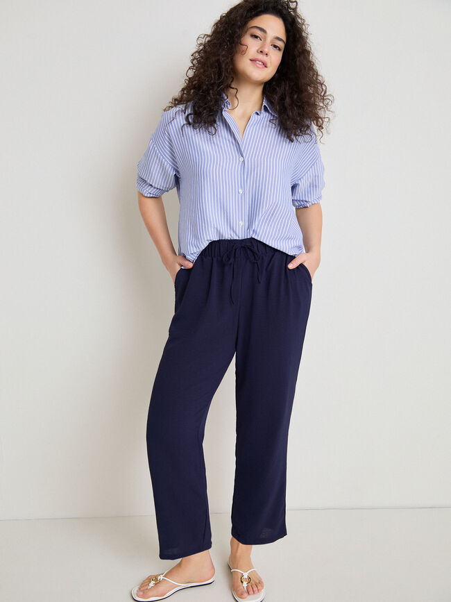 PANTAL&Oacute;N JOGGER Azul Marino