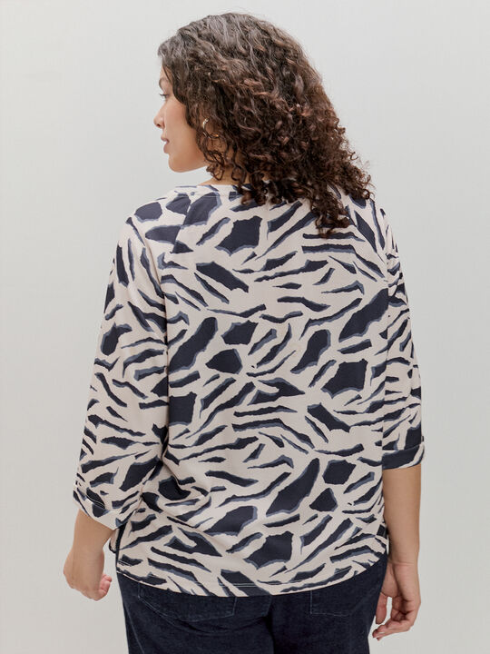 CAMISETA RANGLAN ESTAMPADA Crudo image number null