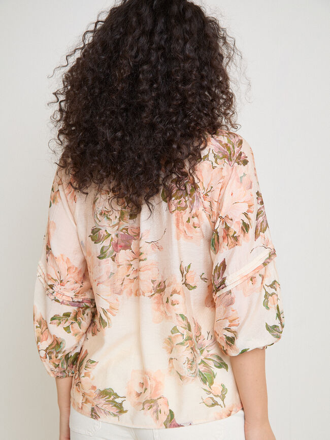 BLUSA DETALLE MANGAS Crudo