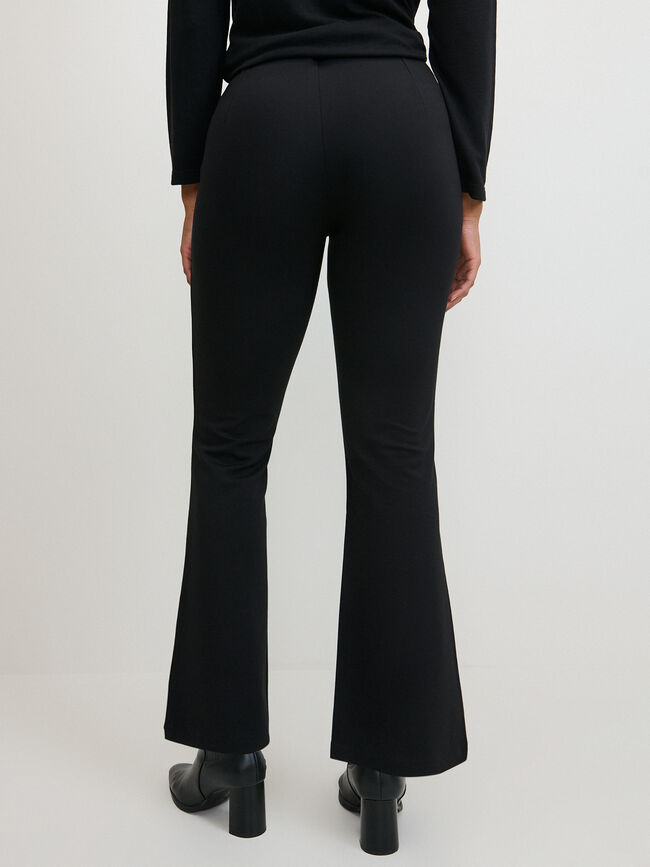 PANTALON ACAMPANADO NERVIO Negro