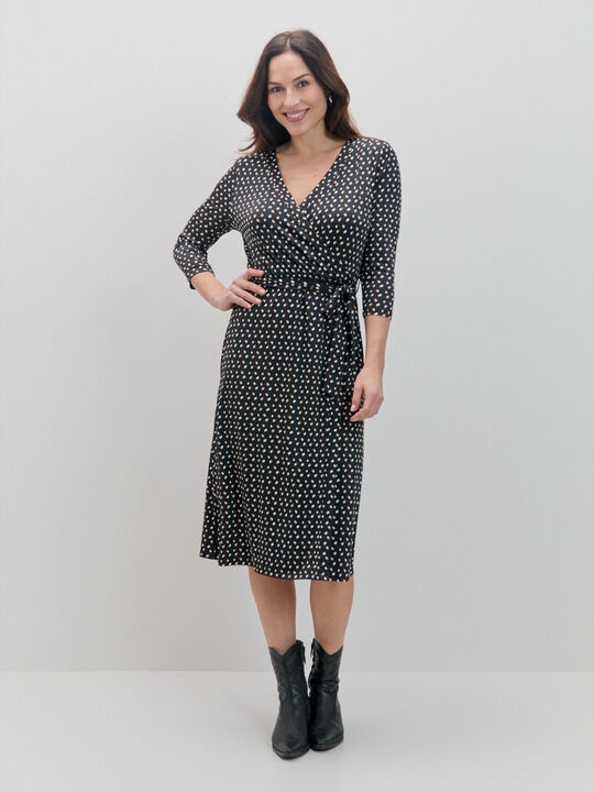 VESTIDO FALSO TOPO EVASEE Estampado 1 image number null