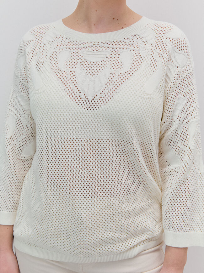 JERSEY DIBUJO CALADO Crudo