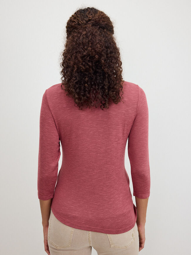 CAMISETA HEBILLA LATERAL Blush
