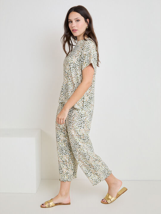 PANTALON TEXTURA CULOTTE Estampado 2 image number null