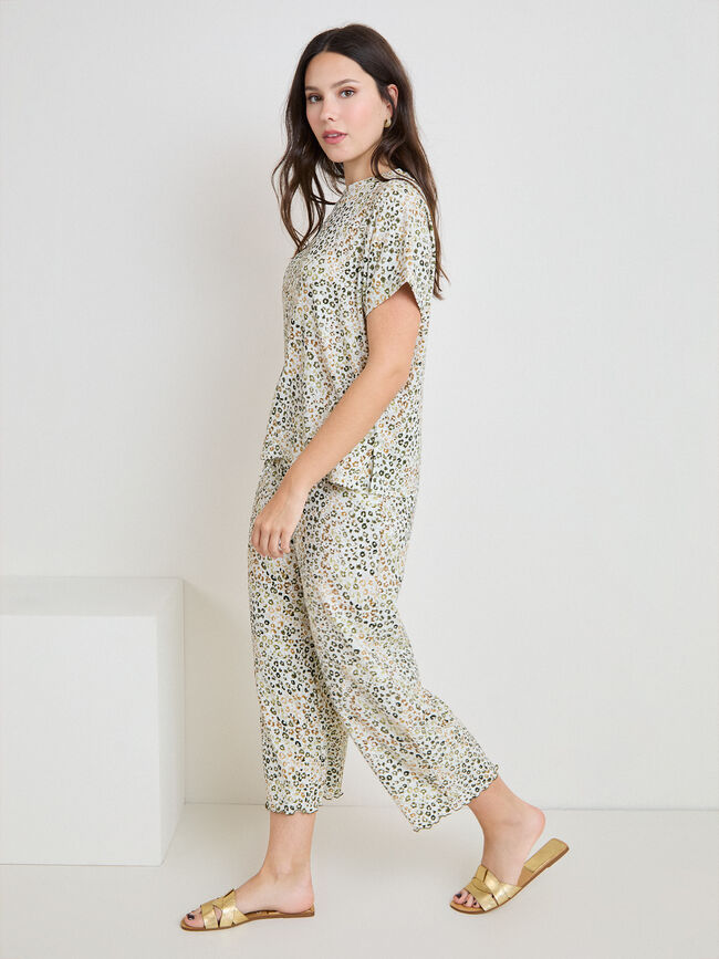 PANTALON TEXTURA CULOTTE Estampado 2