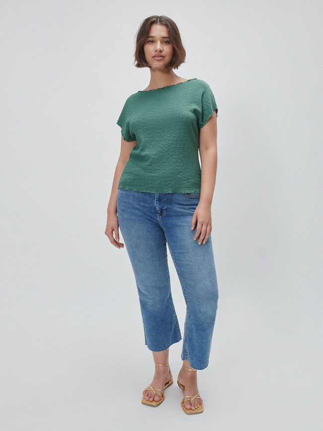 CAMISETA TEXTURA Verde Viridian