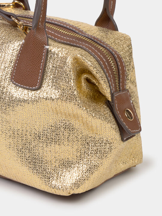 BOLSO RAFIA BRILLO Oro image number null