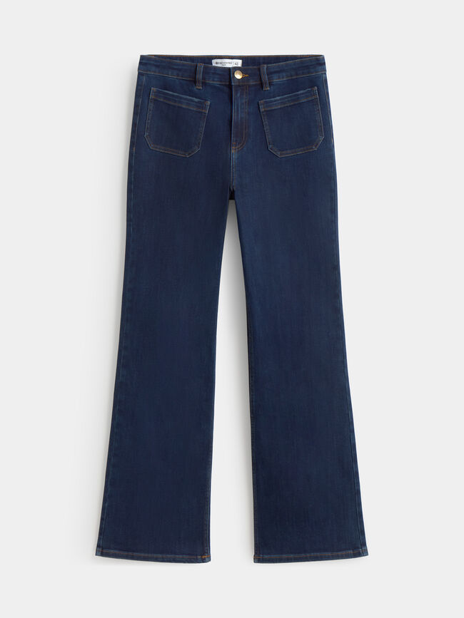 WIDE LEG BOLSILLOS Dark blue