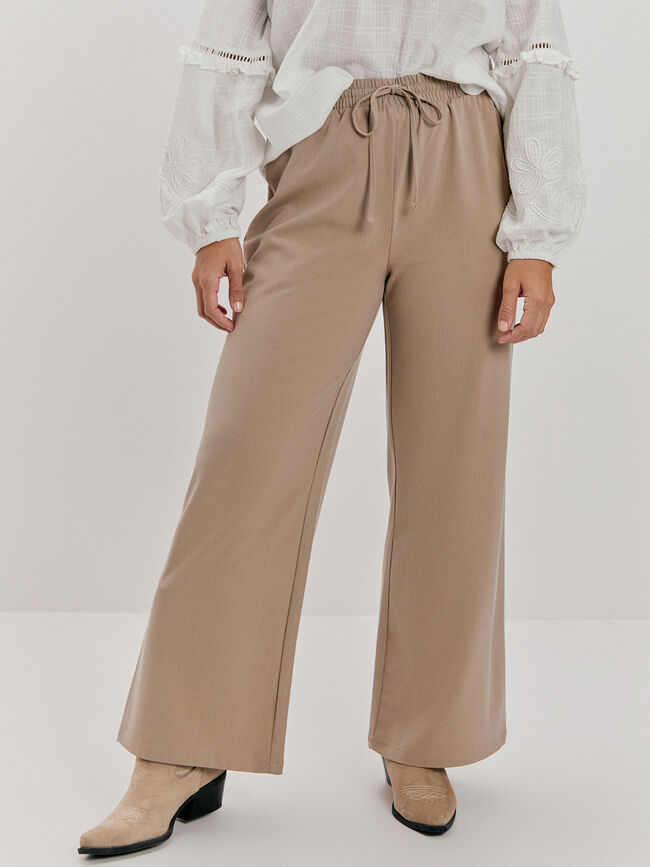 PANTALÓN PALAZZO Vison